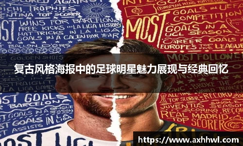 复古风格海报中的足球明星魅力展现与经典回忆